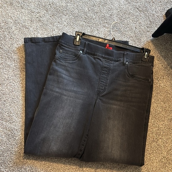 Spanx Denim Straight Leg Pull On Stretch Jeans - Picture 5 of 8